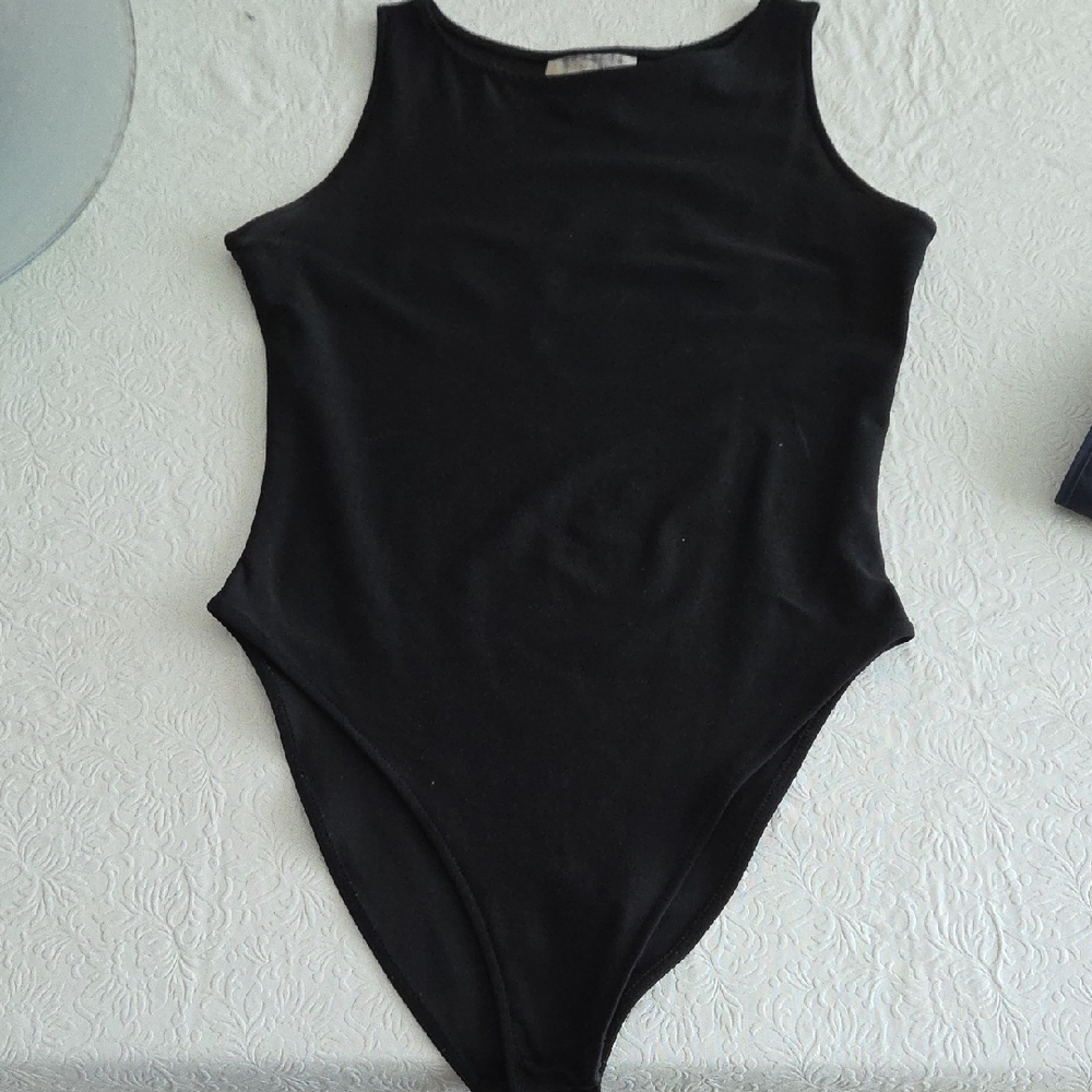 Express Black Sleeveless Bodysuit